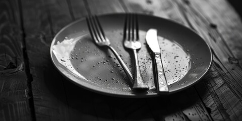 Aufkleber - Table setting with utensils
