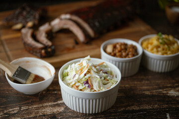 Poster - coleswal salad with pork spare ribs