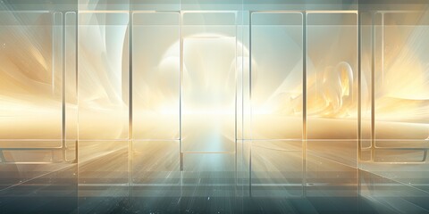 scifi design external panels abstract. light color. illustration. space station, spaceship, or stars