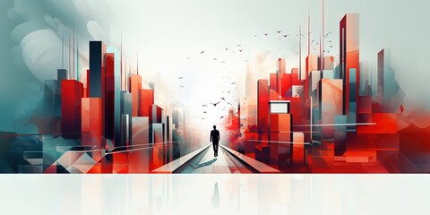 Wall Mural - Modern Business Background