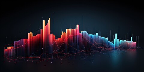 Poster - Constructing visual elements from complex data. graphs growing. wide format
