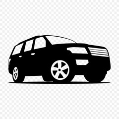 Wall Mural - Car suv icon set isolated on the background. Ready to apply to your design. Vector illustration.	