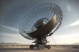 Fototapeta Niebo - Radar kosmiczny, wielka antena.