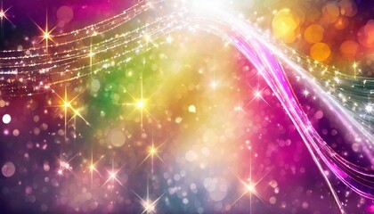 Wall Mural - abstract festive sparkle lights background