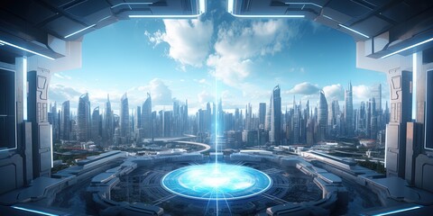 Wall Mural - future corporation background