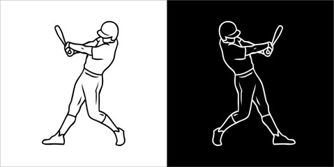 Illustration vector graphics of baseball icon