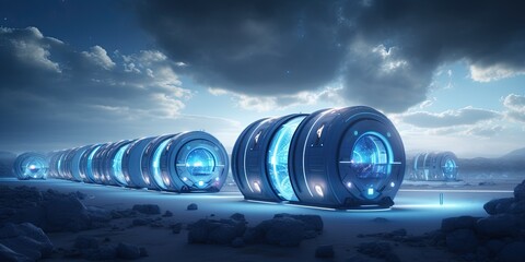 Wall Mural - future corporation background