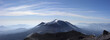 Vista panorámica del cráter del volcán Chillan, en la cordillera de Los Andes