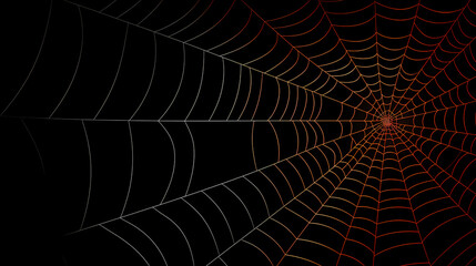 The intricate pattern of a spider web symbolizes networking technology