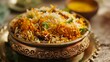 Biryani: Fragrant rice dish with meat, vegetables, and spices.South Asia.Ramadan foods.
