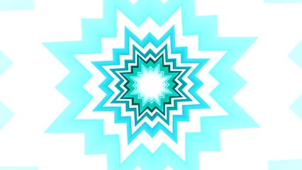 Poster - Animated tunnel with hypnotic colorful pattern. Motion. Simple card games move in hypnotic tunnel. Colorful floral or geometric animation layers in tunnel motion