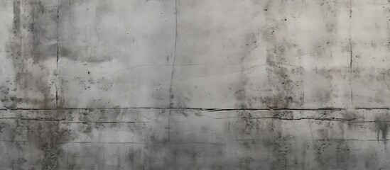 Poster - A black and white image showcasing the texture of a concrete wall. The photo captures the rugged surface and details of the wall, providing a stark and minimalist aesthetic for design purposes.