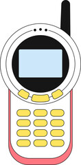 Wall Mural - classic vintage cellphone vector