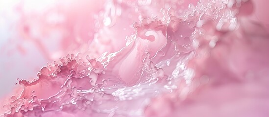 Wall Mural - A close-up view of a stunning pastel pink and white background with a subtle gradient effect. The colors blend seamlessly, creating a soft and delicate backdrop.