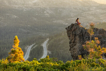 Wall Mural - landscape with fog