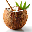 Coconut Cocktail Clipart, Summer Clipart, Beach Clipart