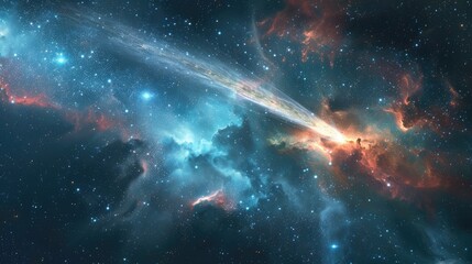Wall Mural - a celestial event with planets aligning in a mesmerizing cosmic dance