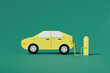 © Marc Tran/Stocksy - Electric car concept and electric car charging station