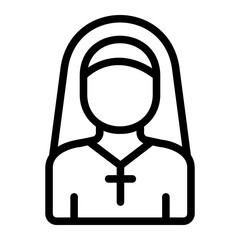 Sticker - nun