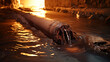 Sediment pipe inside light clogging sludge plumbin