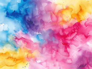 Wall Mural - Abstract Colorful Watercolor