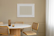 © Artem Podrez/Stocksy - Frame with an empty space against a modern interior