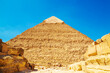 Great Egyptian pyramids. Pyramid of Khafre.