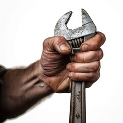 someones hand holding spanner