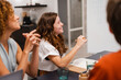 © Nuria Seguí/Stocksy - Office Workers Planning Business Project At Workspace.