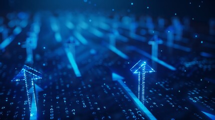 Aufkleber - Business growth, development progress, financial company statistics, high results, investment growth concept Financial result graph.