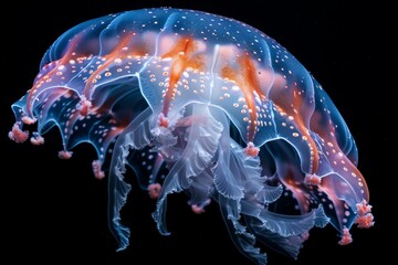 Wall Mural - Colored jellyfish close up