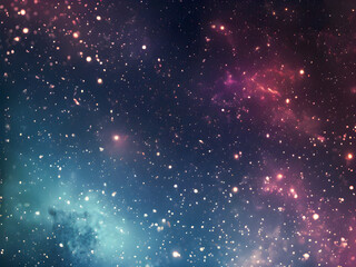 Wall Mural - Abstract space background with nebula and stars.