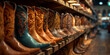 Cowboy boots on shelf for sale,Cowboy boots for sale on shelf.