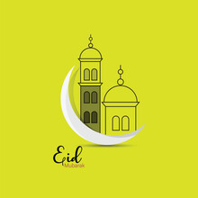 Eid Ul-Fitr, Eid Ul-Adha. Religious Holidays Are Celebrated By Muslims Worldwide. Creative Concept