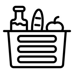 Poster - Groceries icon vector image. Can be used for Web Store.