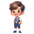 © Moopingz - 3d cute schoolboy, 3d clipart, 3d character.