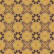 Abstract geometric pattern in yellow brown orange. Print, cloth design, wallpaper. Vector seamless pattern.  Home  decor, interior design