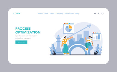 Poster - Productivity boosting concept. Flat vector illustration
