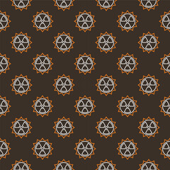 Poster - Sun Radiation vector Space Nuclear Weapon linear seamless pattern