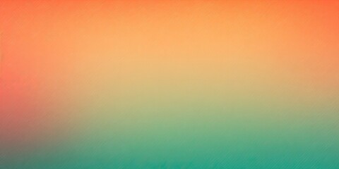 Poster - orange teal green pink abstract grainy gradient background noise texture effect summer poster design