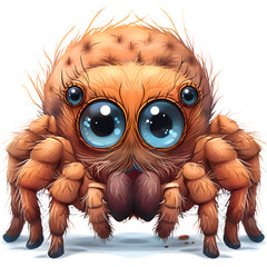 Wall Mural - Cute Spider Clipart