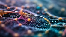 The vibrant landscape of microscopic life. Generative AI Video. ProRes HQ 59.94 FPS available in 4K 16:9.