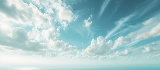 Wall Mural - tranquil scenery of a serene body of water against a breathtaking sky background