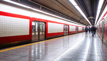 Milan Metro Station. Milan Metro Is The World's Longest Fully Automated Metro Network