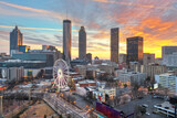 Fototapeta Miasto - Atlanta, Georgia, USA Downtown Skyline