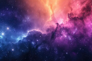 Wall Mural - Stellar marvel captivates with breathtaking celestial panorama