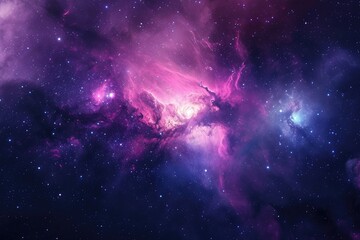 Wall Mural - Astronomical mosaic mesmerizes with dazzling cosmic hues