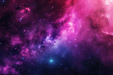 Wall Mural - Cosmic kaleidoscope captivates with mesmerizing galaxy colors