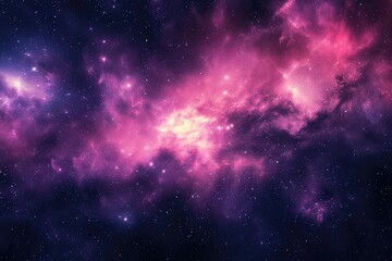 Wall Mural - Stellar vista dazzles with vibrant celestial panorama