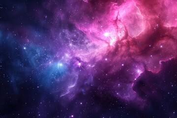 Wall Mural - Galactic spectacle mesmerizes with brilliant cosmic colors